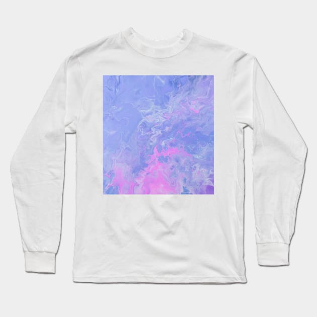 Purple Watercolor Long Sleeve T-Shirt by NewburyBoutique